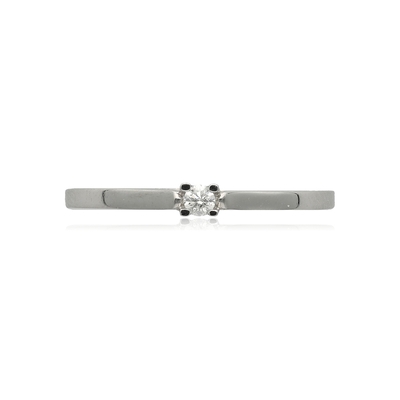 Fehér arany gyűrű 58-as méret (B42606)